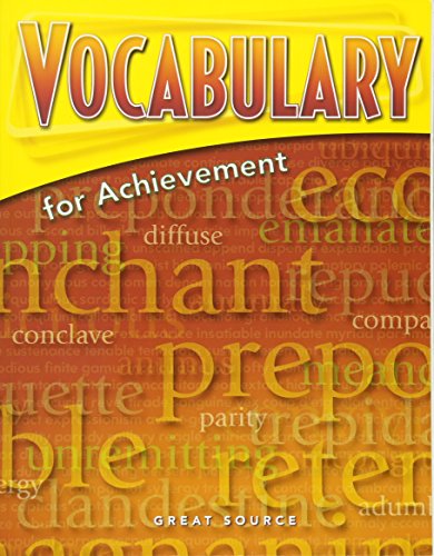 Beispielbild fr Student Edition Grade 12 2006: Sixth Course (Great Source Vocabulary For Achievement) ; 9780669517606 ; 0669517607 zum Verkauf von APlus Textbooks