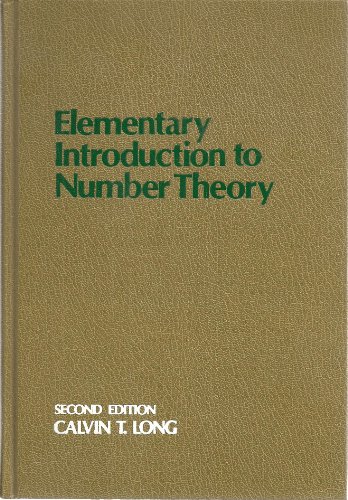Beispielbild fr Elementary Introduction to Number Theory zum Verkauf von Better World Books