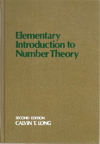 Imagen de archivo de Elementary Introduction to Number Theory a la venta por Better World Books