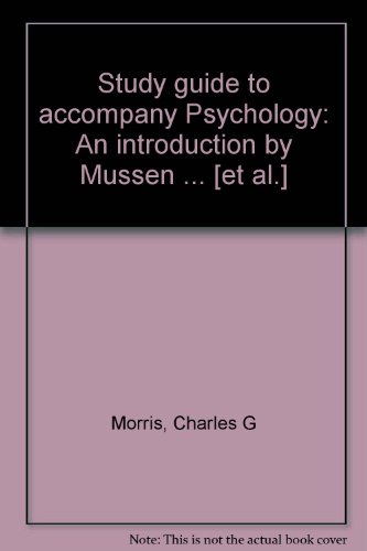 Stock image for Study guide to accompany Psychology: An introduction by Mussen . [et al.] for sale by HPB-Red