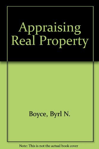 Imagen de archivo de Appraising Real Property a la venta por Hawking Books