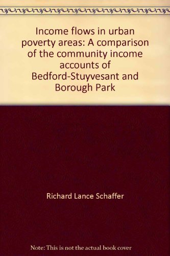 Imagen de archivo de Income Flows in Urban Poverty a la venta por Better World Books: West