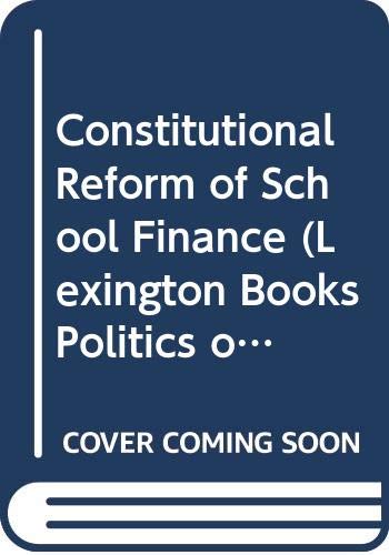 Beispielbild fr Constitutional Reform of Schools zum Verkauf von Better World Books