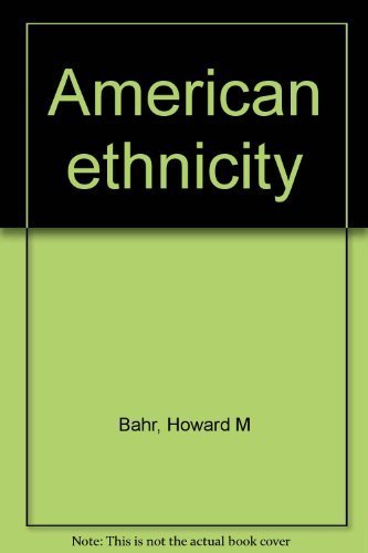 Imagen de archivo de American ethnicity a la venta por HPB-Red