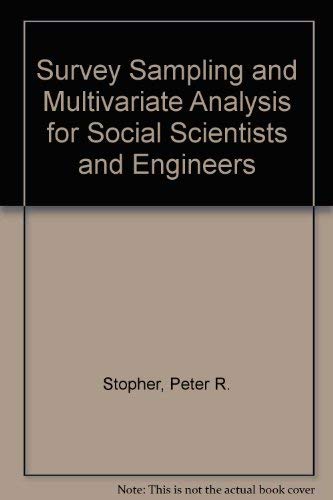 9780669969665: Survey Sampling and Multivariate Analysis for Social Scientists and Engineers