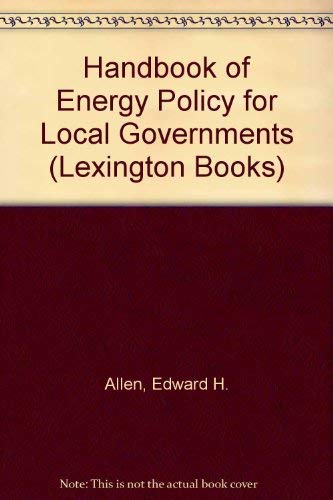 Stock image for Handbook of Energy Policy for sale by Better World Books