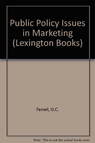 Public Policy Issues in Marketing (Lexington Books)