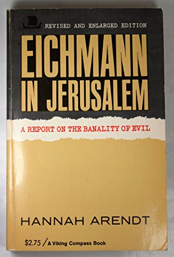 Beispielbild fr Eichmann in Jerusalem zum Verkauf von Half Price Books Inc.