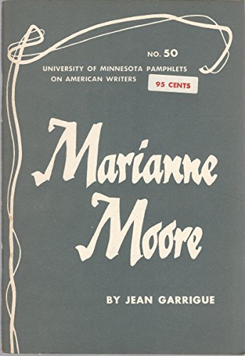 Stock image for Marianne Moore for sale by Wonder Book