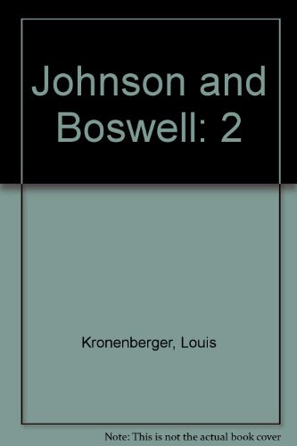 Johnson and Boswell: 2 (9780670010349) by Kronenberger, Louis