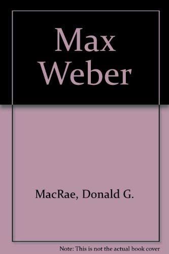 Stock image for Max Weber for sale by Priceless Books