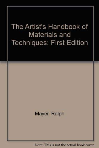 9780670136636: The Artist's Handbook of Materials and Techniques: 2First Edition by