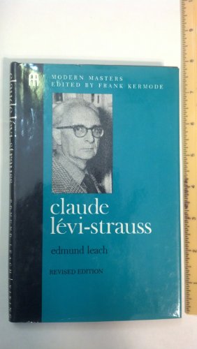 Stock image for Claude Levi-Strauss: 2 (Modern Masters) for sale by Firefly Bookstore