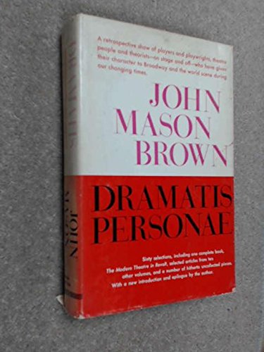 Dramatis Personae: 2 (9780670282173) by Brown, John Mason