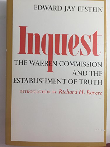 9780670398492: Inquest: The Warren Commission And The Establishment Of Truth