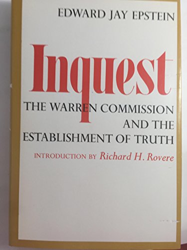 9780670398492: Inquest: The Warren Commission and the Establishment of Truth