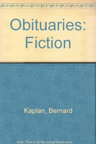 Stock image for Obituaries: Fiction for sale by Wonder Book