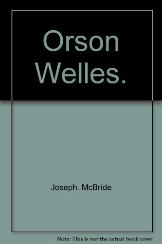 Stock image for Orson Welles (Cinema one, # 19) for sale by J. Mercurio Books, Maps, & Prints IOBA