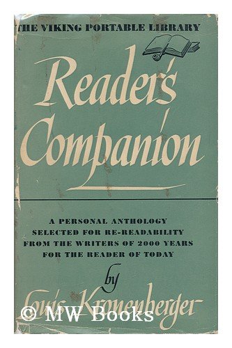 Reader's Companion (9780670589883) by Kronenberger, Louis