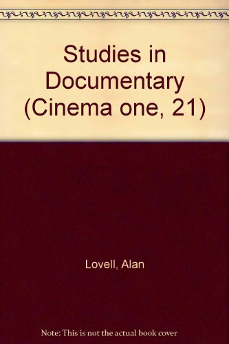 Imagen de archivo de Studies in Documentary (Cinema one, 21 a la venta por WeSavings LLC