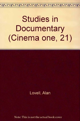 Stock image for Studies in Documentary (Cinema one, 21 for sale by WeSavings LLC