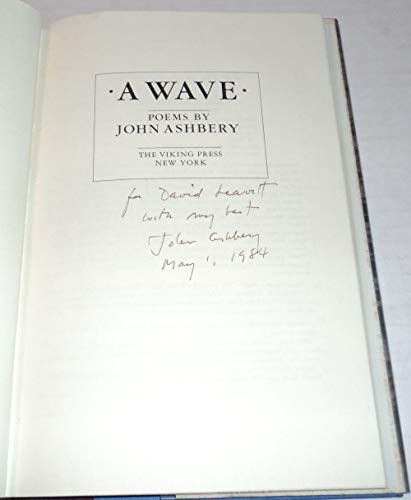 Stock image for A Wave (Poems) for sale by Jane Atwood