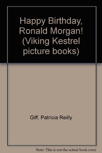 Stock image for Happy Birthday, Ronald Morgan! for sale by Better World Books