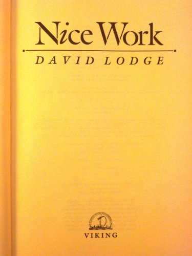 Imagen de archivo de Nice Work a la venta por Wonder Book