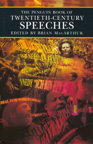 9780670831265: The Penguin Book of Twentieth Century Speeches