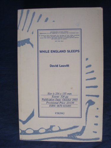 Stock image for While England Sleeps: A Novel for sale by More Than Words