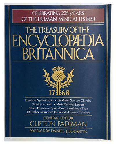 Imagen de archivo de THE TREASURY OF THE ENCYCLOPAEDIA BRITANNICA: Celebrating 225 Years of the Human Mind at its Best a la venta por Joe Staats, Bookseller