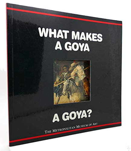 Stock image for What Makes a Goya a Goya? for sale by Wonder Book