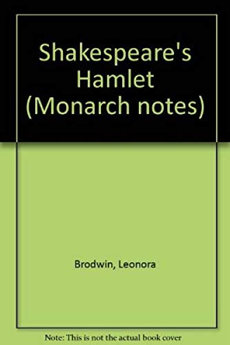 Stock image for Shakespeare's Hamlet: Monarch Notes and Study Guides for sale by Top Notch Books