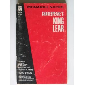 Imagen de archivo de Monarch Notes: Shakespeare's King Lear (Monarch Notes & Study Guides) a la venta por gearbooks