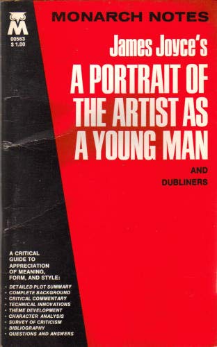 9780671005634: James Joyce's "A Portrait of the Artist as a Young Man": A Critical Commentary (Monarch notes)