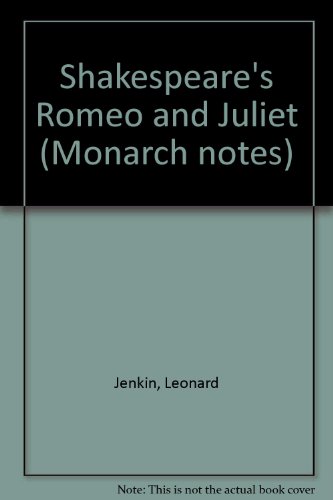 9780671006433: Shakespeare's "Romeo and Juliet" (Monarch notes)