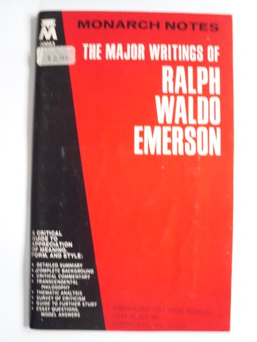 Imagen de archivo de Major Writings of Ralph Waldo Emerson a la venta por Wonder Book