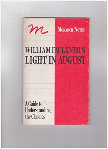 Imagen de archivo de William Faulkner's Light in August: A Critical Commentary a la venta por G.J. Askins Bookseller