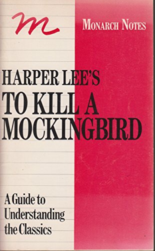 Stock image for Harper Lee's To Kill a Mockingbird - Monarch Notes for sale by THE OLD LIBRARY SHOP