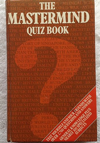 Beispielbild fr Mastermind Quiz Book zum Verkauf von Better World Books