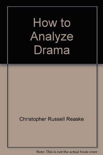 How To Analyze Drama.