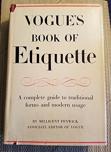 Vogue's Book of Etiquette by Conde nast publications i: new Hardcover  (1969)
