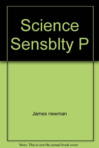 Beispielbild fr Science Sensblty P zum Verkauf von Wonder Book