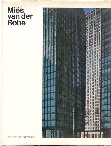 Beispielbild fr Mies van der Rohe (Library of Contemporary Architects) zum Verkauf von Sequitur Books