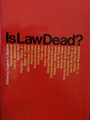 9780671208660: Is Law Dead?