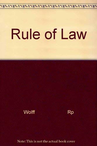 Stock image for Rule of Law for sale by Wonder Book