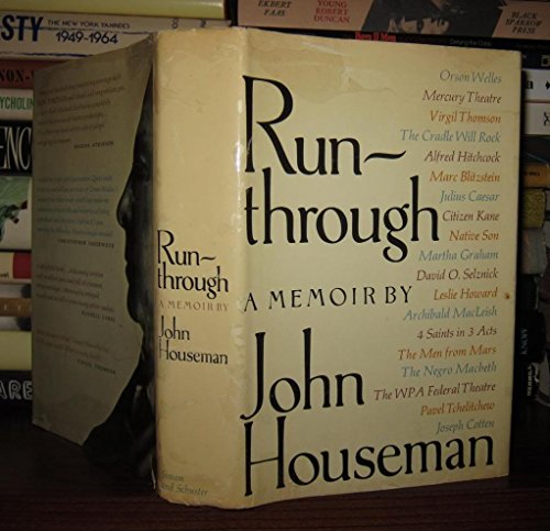 9780671210342: Title: RunThrough A Memoir