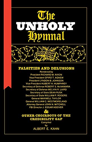 Imagen de archivo de The Unholy Hymnal: Falsities and Delusions a la venta por Irolita Books