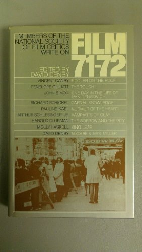 Imagen de archivo de Film 71 / 72 : An Anthology by the National Society of Film Critics a la venta por Novel Ideas Books & Gifts