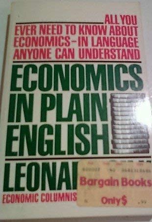 Beispielbild fr Economics in Plain English zum Verkauf von Wonder Book